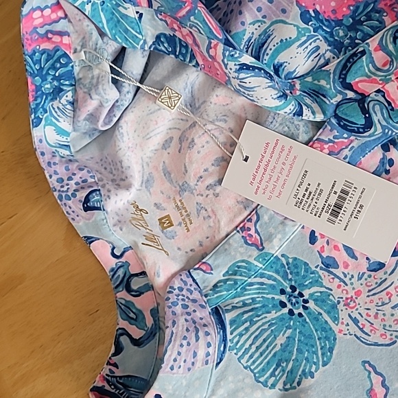 Lilly Pulitzer Alyssa A-Line Cotton Dress Multi Bahamas Beachcomber - Picture 7 of 9